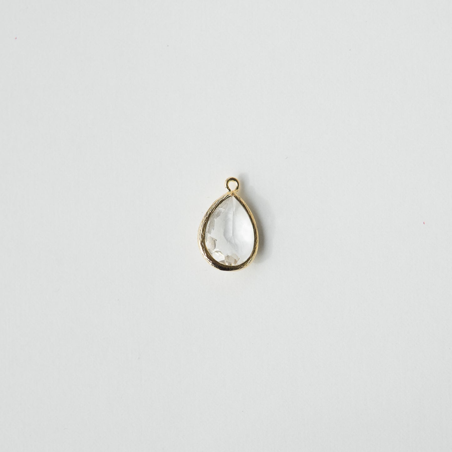 clear quartz crystal glass pendant option for necklace - Foxy Fossils