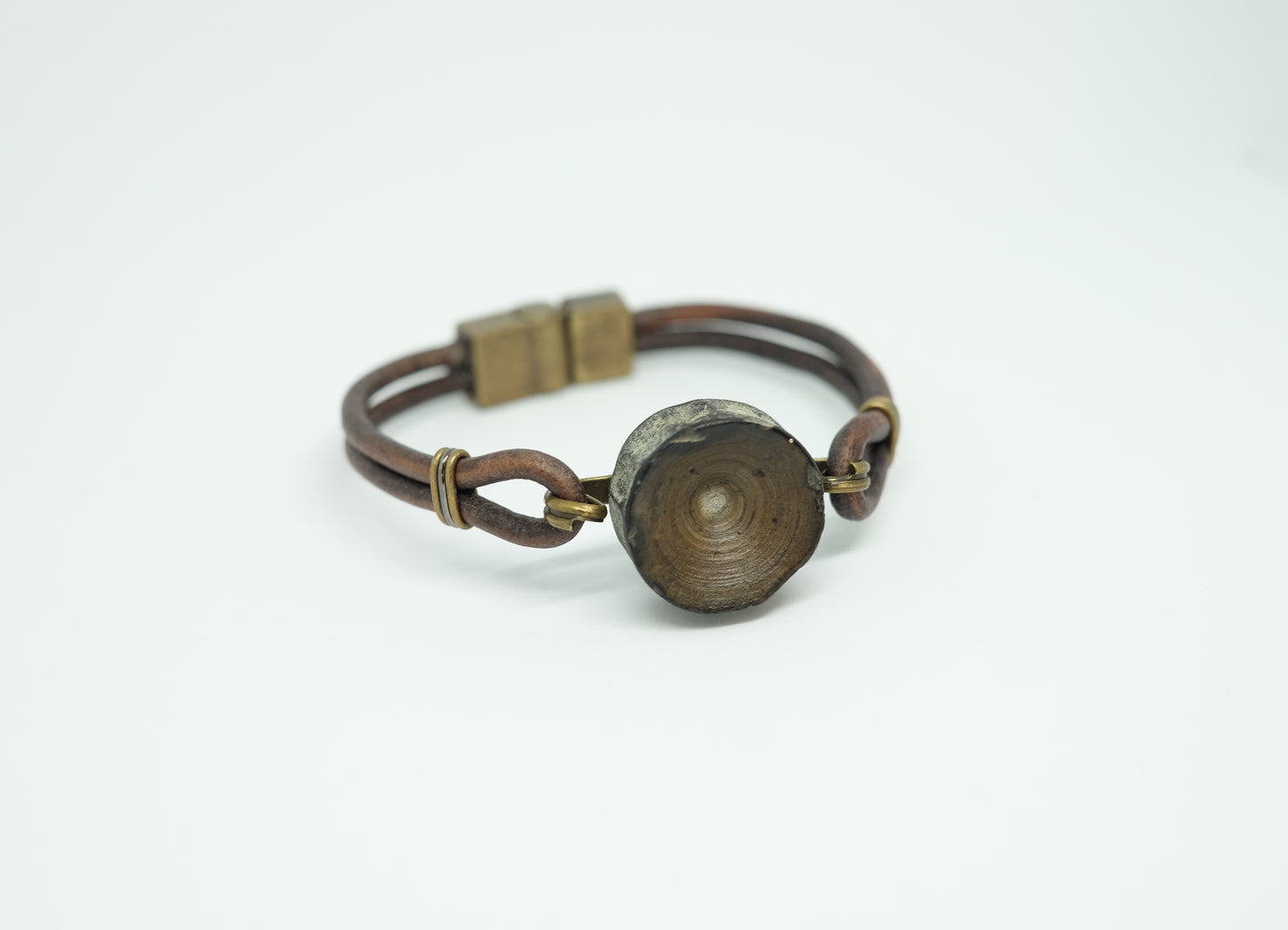 Vertebracelet: Natural Brown Series - Foxy Fossils