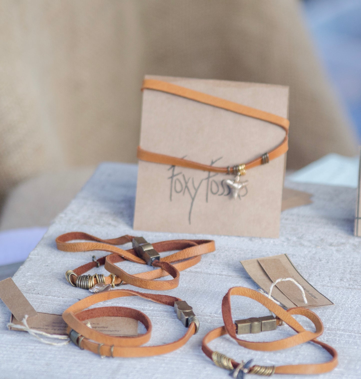 Leather Wrap Shark Tooth Bracelet