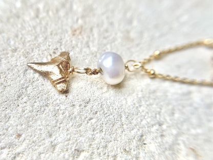 Of the Sea-Pearl—  Real Shark Tooth Necklace | Foxy Fossils