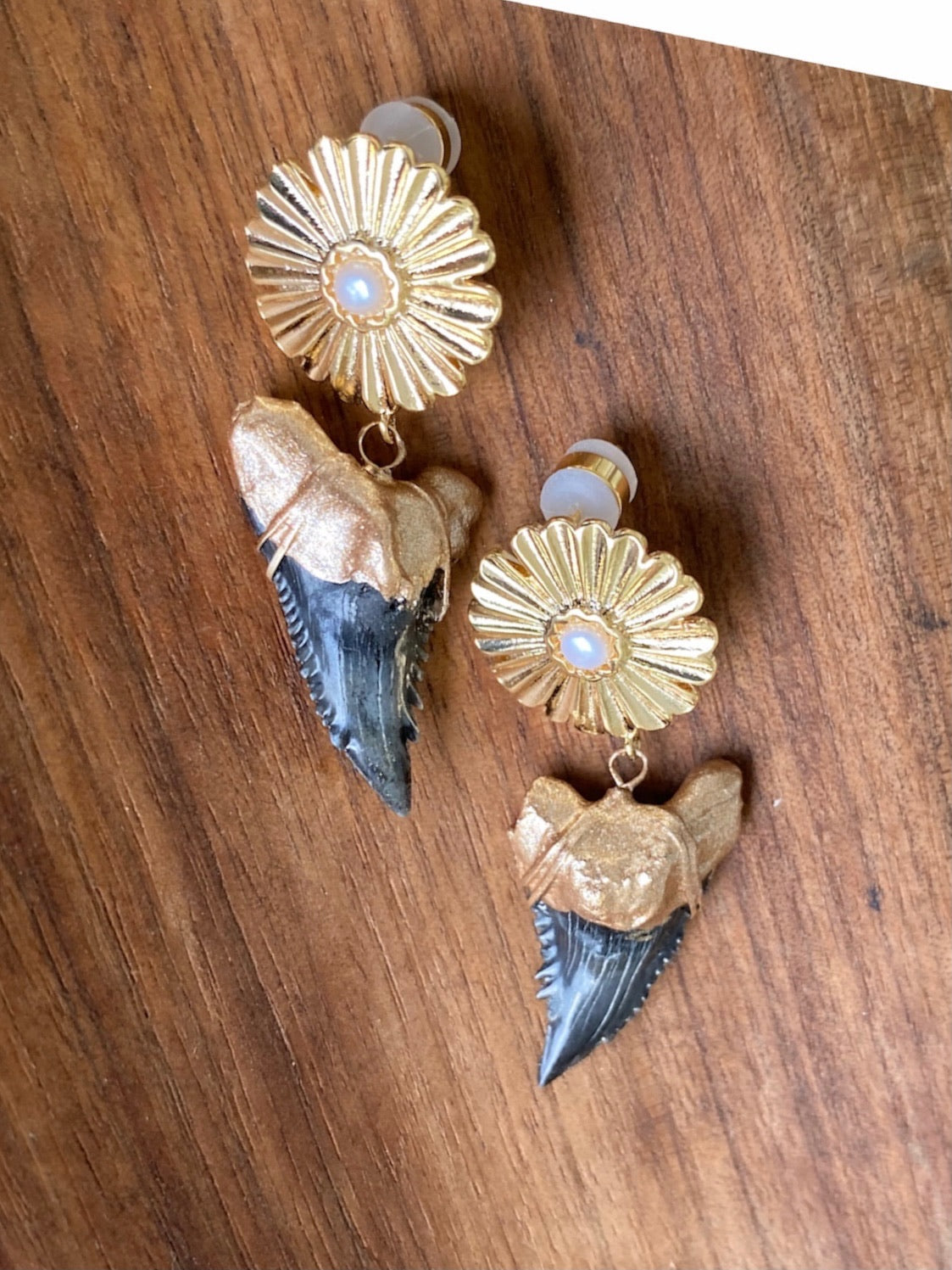 Luxury Shark Tooth Earrings — Hemi & Her Collection