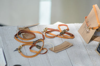 Foxy Fossils - Leather Wrap Shark Tooth Charm Bracelet